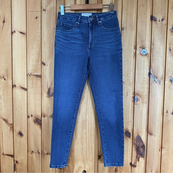Everlane The Curvy High Rise Skinny Jean Crop Blue Cropped Jeans $121 - Picture 3 of 14